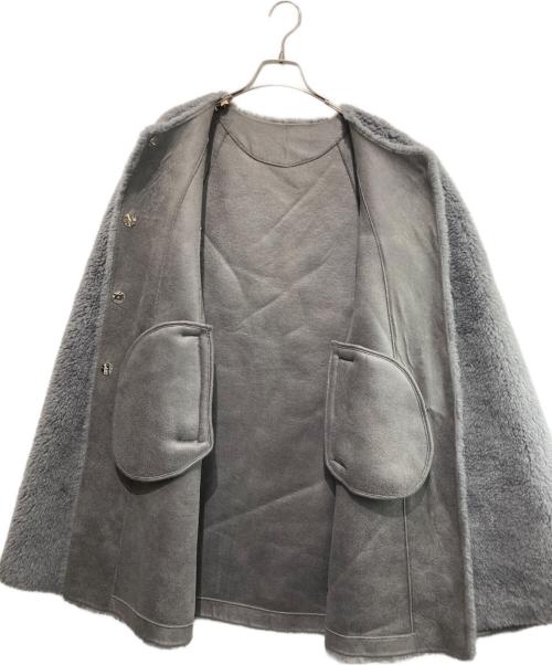 U Big（ユービッグ）U Big (ユービッグ) アルパカケープ グレー サイズ:FREEの古着・服飾アイテム