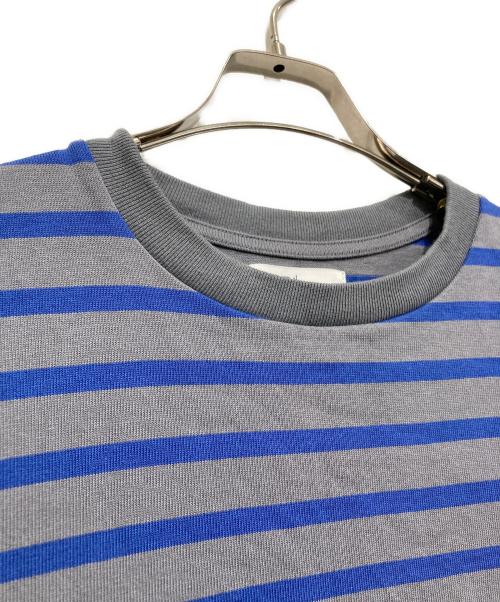 Ron Herman（ロンハーマン）Ron Herman (ロンハーマン) ストライプ レイヤード ロングスリーブティー グレー×ネイビー サイズ:XSの古着・服飾アイテム