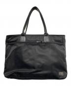 PORTERポーター）の古着「TIME TOTE BAG」｜ブラック