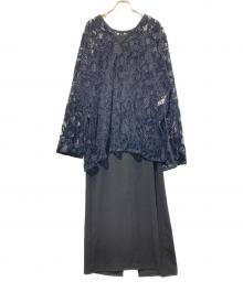 Ameri VINTAGE（アメリヴィンテージ）の古着「UND VELOUR LACE LAYEREDDRE」｜ブラック