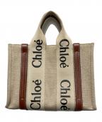 Chloeクロエ）の古着「Woody スモールトートバッグ」｜ベージュ