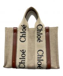 Chloe（クロエ）の古着「Woody スモールトートバッグ」｜ベージュ