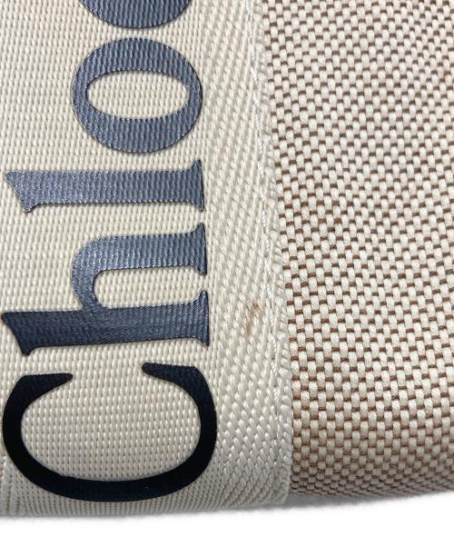 Chloe（クロエ）Chloe (クロエ) Woody スモールトートバッグ ベージュの古着・服飾アイテム