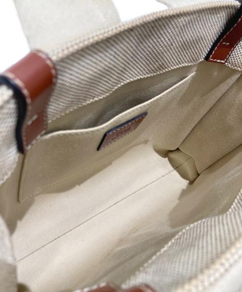 Chloe（クロエ）Chloe (クロエ) Woody スモールトートバッグ ベージュの古着・服飾アイテム