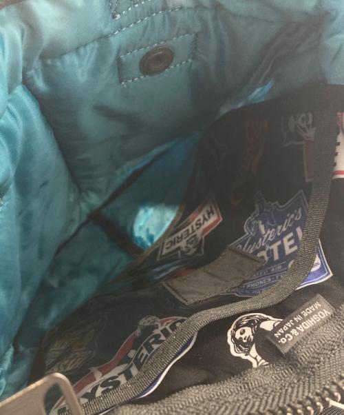 Hysteric Glamour（ヒステリックグラマー）Hysteric Glamour (ヒステリックグラマー) PORTER (ポーター) STICKERS柄 2WAYミニヘルメットバッグ ブラックの古着・服飾アイテム