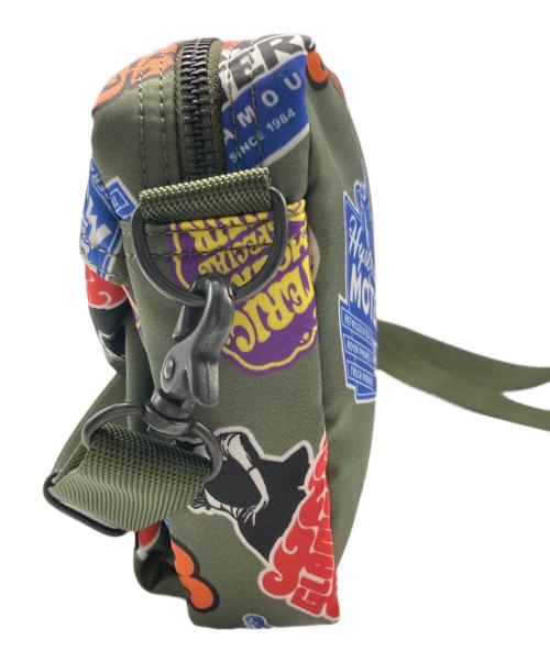 Hysteric Glamour（ヒステリックグラマー）Hysteric Glamour (ヒステリックグラマー) PORTER (ポーター) STICKERS柄 ショルダーバッグ グリーンの古着・服飾アイテム