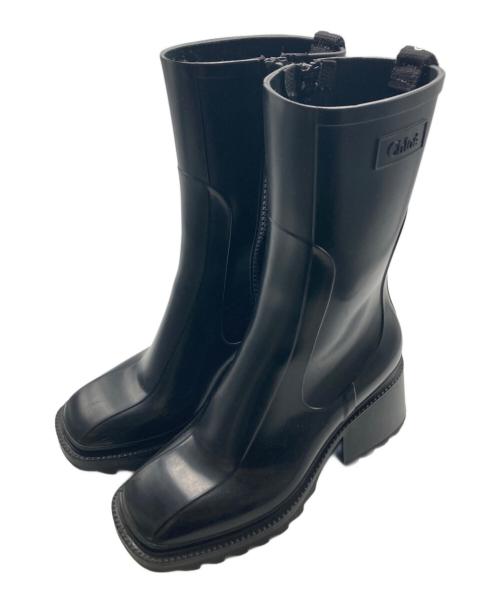 Chloe（クロエ）Chloe (クロエ) レインブーツ ブラック サイズ:36の古着・服飾アイテム