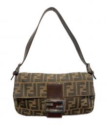 FENDI（フェンディ）の古着「マンマバケットズッカ柄キャンバスショルダーバッグ」｜ブラウン