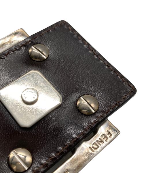 FENDI（フェンディ）FENDI (フェンディ) マンマバケットズッカ柄キャンバスショルダーバッグ ブラウンの古着・服飾アイテム