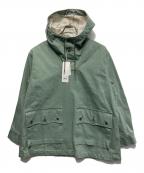 JOHNBULLジョンブル）の古着「12ozピグメントデニムアノラック」｜グリーン