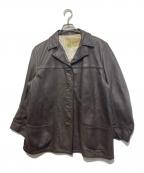 Mid Westernミッド ウエスタン）の古着「レザージャケット/ディープスキン」｜ブラウン
