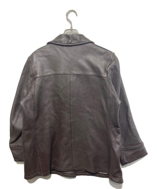 Mid Western（ミッド ウエスタン）MID WESTERN (ミッド ウエスタン) レザージャケット/ディープスキン ブラウン サイズ:42(L)の古着・服飾アイテム