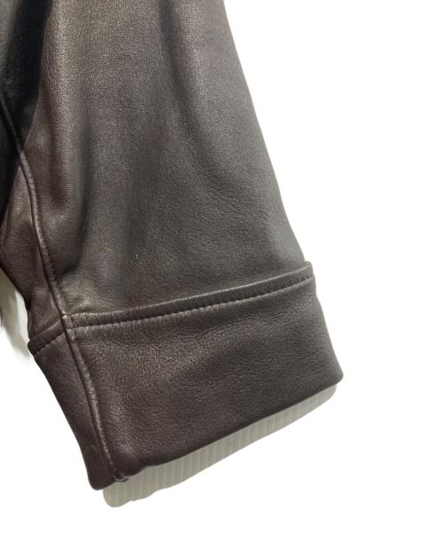 Mid Western（ミッド ウエスタン）MID WESTERN (ミッド ウエスタン) レザージャケット/ディープスキン ブラウン サイズ:42(L)の古着・服飾アイテム