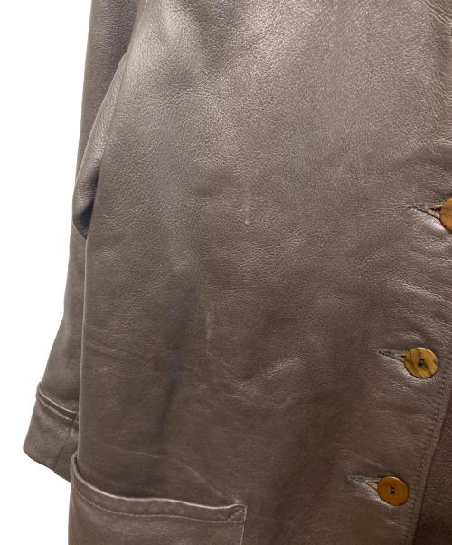 Mid Western（ミッド ウエスタン）MID WESTERN (ミッド ウエスタン) レザージャケット/ディープスキン ブラウン サイズ:42(L)の古着・服飾アイテム