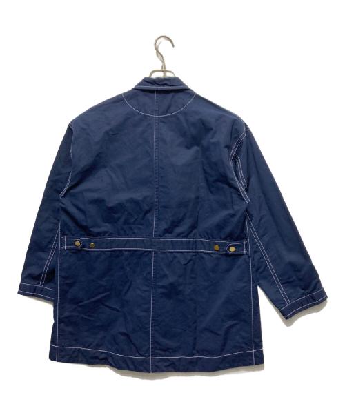 Midi-Umi（ミディウミ）Midi-Umi (ミディウミ) 24SSコットンリネン ダブルテーラードジャケット ネイビー サイズ:Freeの古着・服飾アイテム