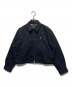 Gymphlexジムフレックス）の古着「コットンナイロン スウィングトップ」｜ブラック