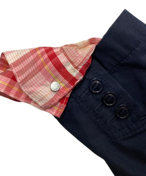 COMME des GARCONS JUNYA WATANABE MAN（コム デ ギャルソン ジュンヤ ワタナベ マン）COMME des GARCONS JUNYA WATANABE MAN (コム デ ギャルソン ジュンヤ ワタナベ マン) LEVI'S (リーバイス) ドッキングジャケット ネイビー×レッド サイズ:Sの古着・服飾アイテム