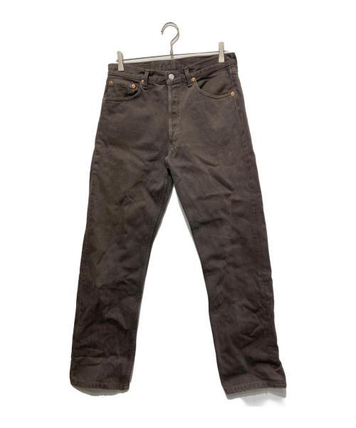 LEVI'S（リーバイス）LEVI'S (リーバイス) 501 後染めデニムパンツ ブラウン サイズ:W33の古着・服飾アイテム