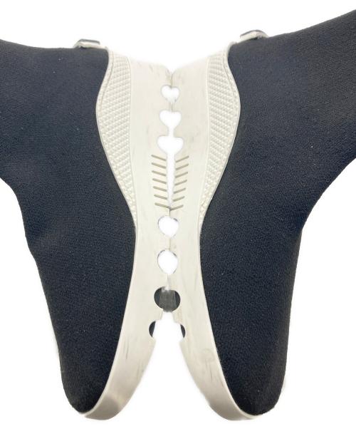 MIU MIU（ミュウミュウ）MIU MIU (ミュウミュウ) ロゴソックススニーカー ブラック サイズ:35の古着・服飾アイテム