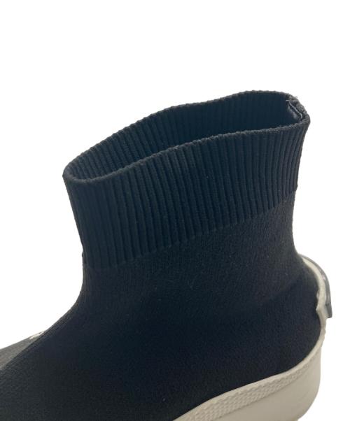 MIU MIU（ミュウミュウ）MIU MIU (ミュウミュウ) ロゴソックススニーカー ブラック サイズ:35の古着・服飾アイテム