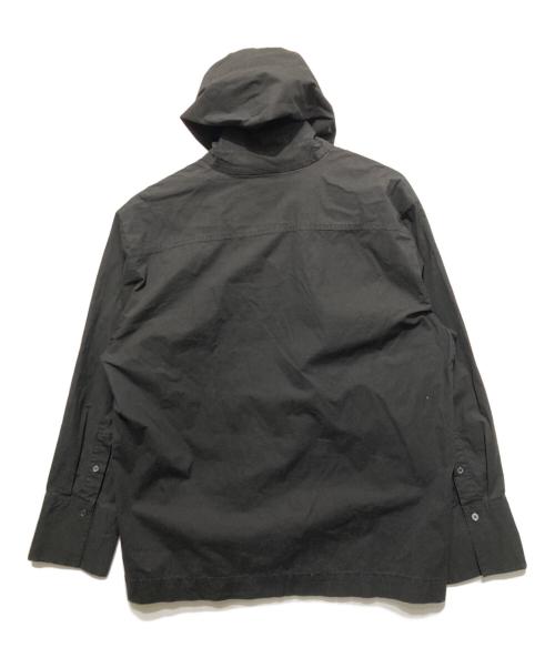 Adam et Rope（アダム エ ロペ）Adam et Rope (アダム エ ロペ) スキッパーフーディシャツ ブラック サイズ:Free 未使用品の古着・服飾アイテム