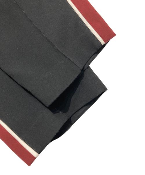 KENZO（ケンゾー）KENZO (ケンゾー) サイドライントラックパンツ ブラック×レッド サイズ:38の古着・服飾アイテム