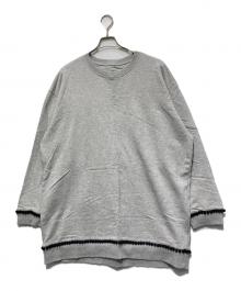MM6 Maison Margiela（エムエムシックスメゾンマルジェラ）の古着「オーバーサイズスウェット」｜ライトグレー