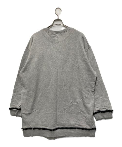 MM6 Maison Margiela（エムエムシックスメゾンマルジェラ）MM6 Maison Margiela (エムエムシックスメゾンマルジェラ) オーバーサイズスウェット ライトグレー サイズ:Sの古着・服飾アイテム