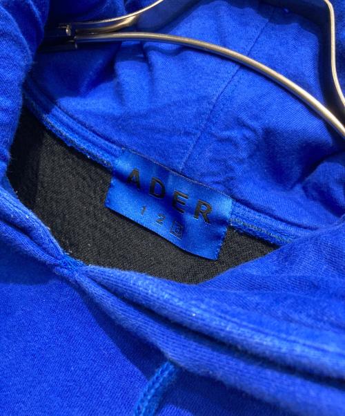 ADER error（アーダーエラー）ADER error (アーダーエラー) ダブルフードパーカー ブルー サイズ:3の古着・服飾アイテム