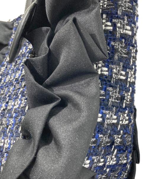 DIANA（ダイアナ）DIANA (ダイアナ) ツイード2WAYバッグ ブラック×ネイビーの古着・服飾アイテム