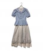 EmiriaWizエミリアウィズ）の古着「半袖ワンピース」｜スカイブルー