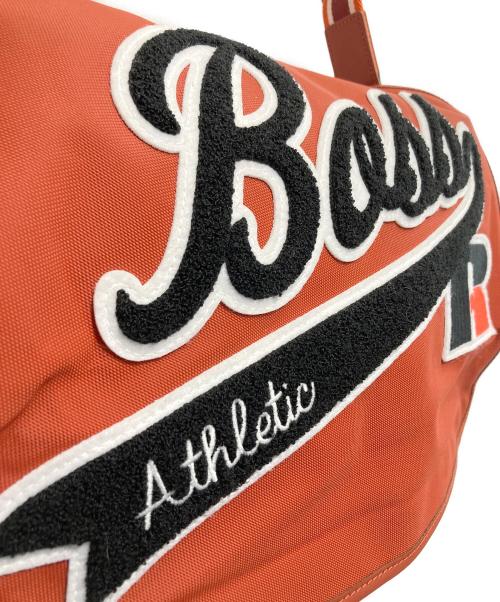 BOSS HUGO BOSS（ボス ヒューゴボス）BOSS HUGO BOSS (ボス ヒューゴボス) RUSSELL ATHLETIC (ラッセルアスレチック) 刺繍メッセンジャーバッグ ブラウンの古着・服飾アイテム