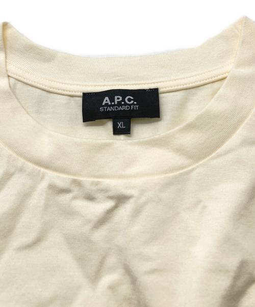 A.P.C.（アーペーセー）A.P.C. (アーペーセー) ロゴTシャツ ベージュ サイズ:XLの古着・服飾アイテム