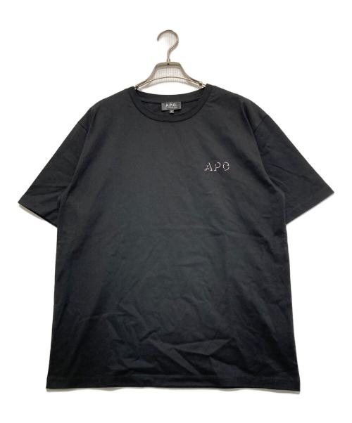 A.P.C.（アーペーセー）A.P.C. (アーペーセー) ロゴTシャツ ブラック サイズ:Mの古着・服飾アイテム