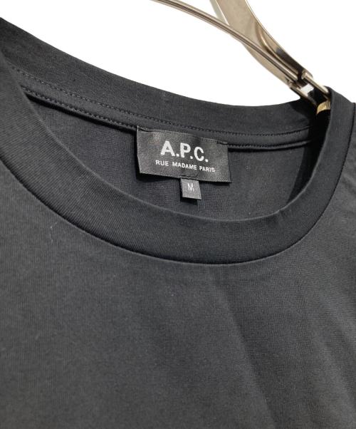 A.P.C.（アーペーセー）A.P.C. (アーペーセー) ロゴTシャツ ブラック サイズ:Mの古着・服飾アイテム