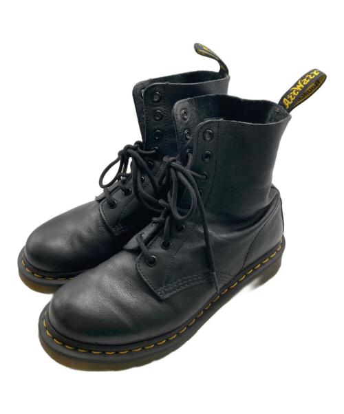Dr.Martens（ドクターマーチン）Dr.Martens (ドクターマーチン) PASCAL VIRGINIA 8 ホールブーツ ブラック サイズ:24の古着・服飾アイテム