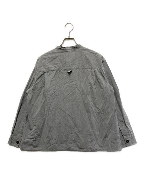 MHL（エムエイチエル）MHL (エムエイチエル) 24SSバンドカラーシャツ グレー サイズ:2の古着・服飾アイテム