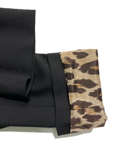 DOLCE & GABBANA（ドルチェ＆ガッバーナ）DOLCE & GABBANA (ドルチェ＆ガッバーナ) セットアップスーツ レオパード ブラック サイズ:38の古着・服飾アイテム