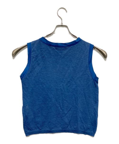 45R（フォーティファイブ・アール）45R (フォーティファイブ・アール) ノースリーブニット ブルー サイズ:2の古着・服飾アイテム