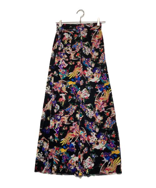 VIVIENNE TAM（ヴィヴィアンタム）VIVIENNE TAM (ヴィヴィアンタム) 柄パンツ ブラック サイズ:38の古着・服飾アイテム