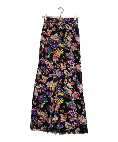 VIVIENNE TAM（ヴィヴィアンタム）VIVIENNE TAM (ヴィヴィアンタム) 柄パンツ ブラック サイズ:38の古着・服飾アイテム