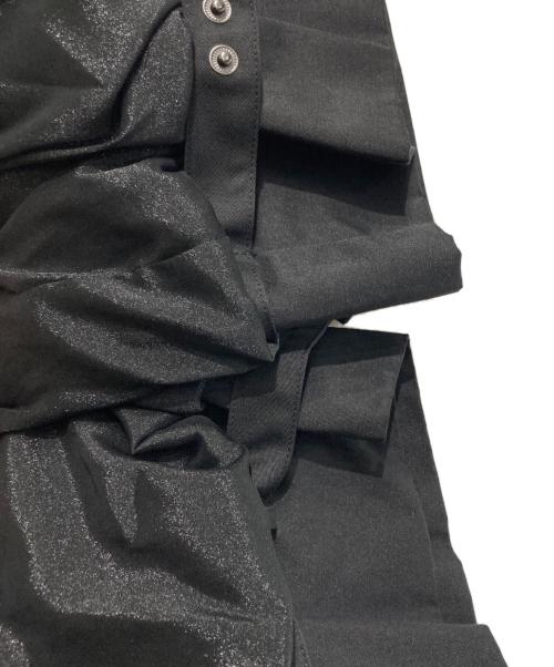 TOLNERA（トルネラ）TOLNERA (トルネラ) ドロスト入り裾Aライン異素材使い中綿ジャケット ブラック サイズ:38 未使用品の古着・服飾アイテム