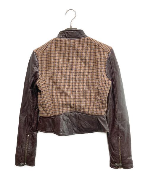 Vivienne Westwood RED LABEL（ヴィヴィアンウエストウッドレッドレーベル）Vivienne Westwood RED LABEL (ヴィヴィアンウエストウッドレッドレーベル) ラブライダースセットアップ ブラウン サイズ:１の古着・服飾アイテム