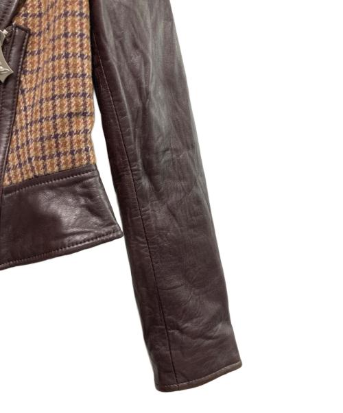 Vivienne Westwood RED LABEL（ヴィヴィアンウエストウッドレッドレーベル）Vivienne Westwood RED LABEL (ヴィヴィアンウエストウッドレッドレーベル) ラブライダースセットアップ ブラウン サイズ:１の古着・服飾アイテム