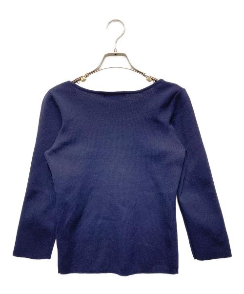 JUSGLITTY（ジャスグリッティー）JUSGLITTY (ジャスグリッティー) アンサンブルニットジャケット ネイビー サイズ:SIZE 2の古着・服飾アイテム