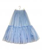 TSURU by MARIKO OIKAWAツルバイマリコオイカワ）の古着「チュールスカート」｜スカイブルー