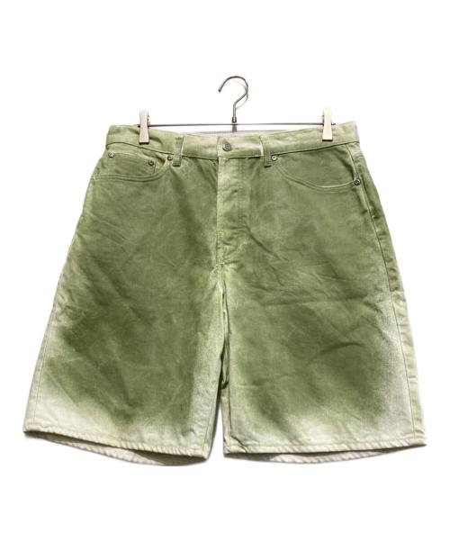 stussy（ステューシー）stussy (ステューシー) Big OL Short Spray Dye グリーン サイズ:32の古着・服飾アイテム