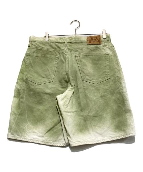stussy（ステューシー）stussy (ステューシー) Big OL Short Spray Dye グリーン サイズ:32の古着・服飾アイテム