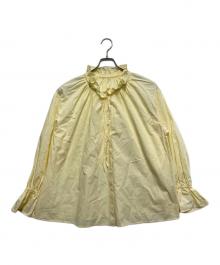 SLOBE IENA（スローブ イエナ）の古着「タイプライターフリルブラウス」｜イエロー