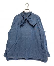 SLOBE IENA（スローブ イエナ）の古着「LEDENIM ボサムボウタイトップス」｜ブルー